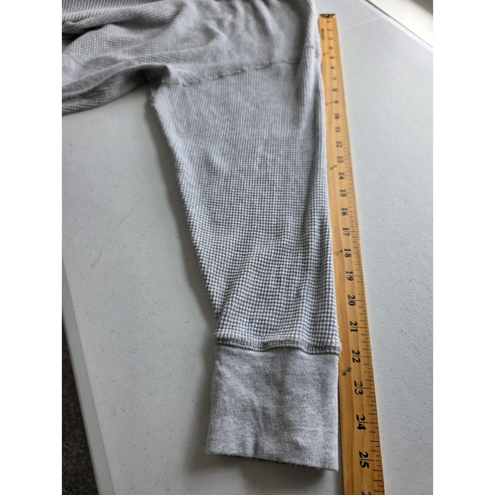 OFFLINE by Aerie Wow Waffle Knit Oversized Top XL Long Sleeves Thumbholes Gray - Picture 10 of 14